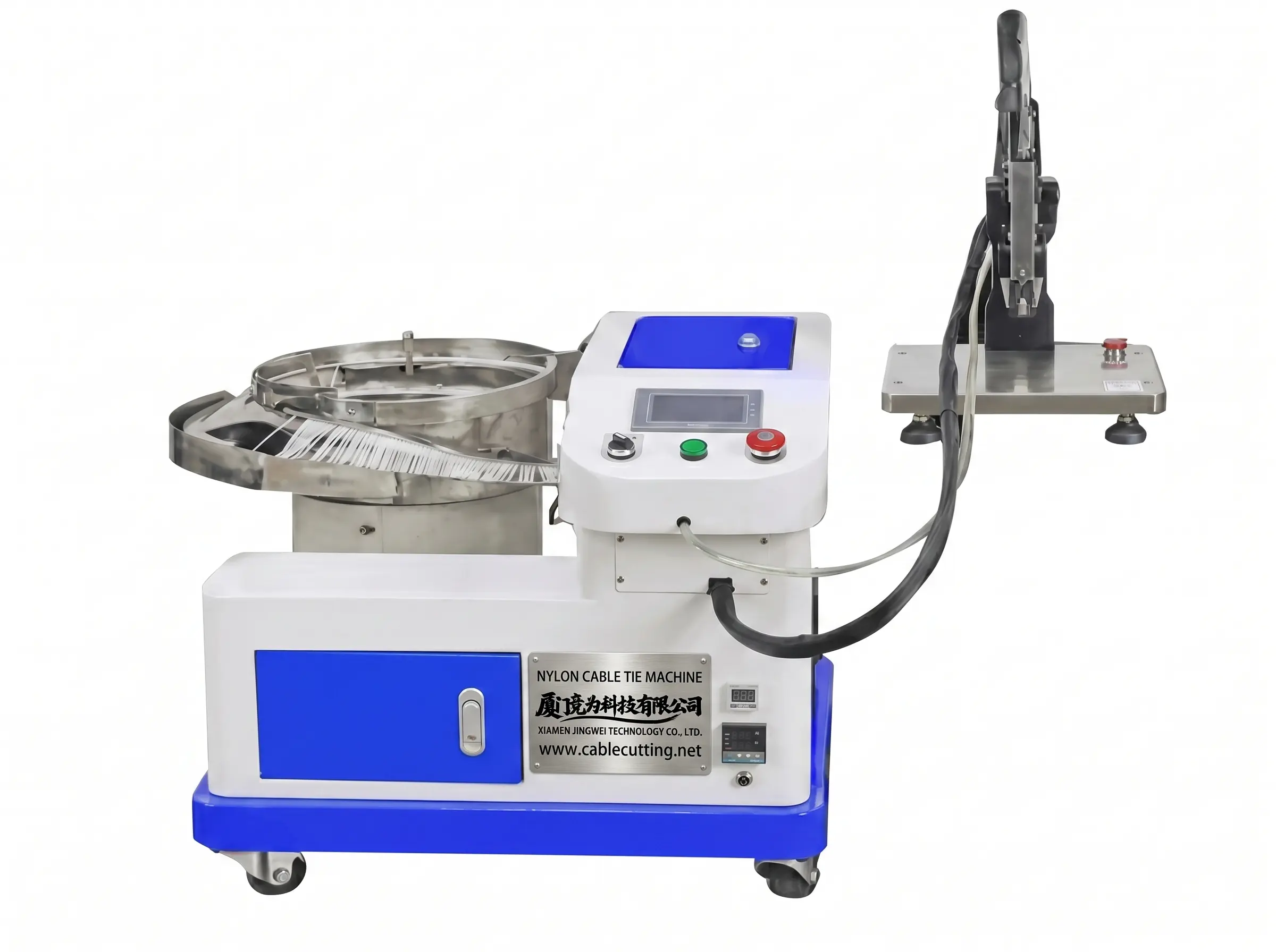 Máquina Automática para Amarrar Cabos de Nylon em Estator de Motor