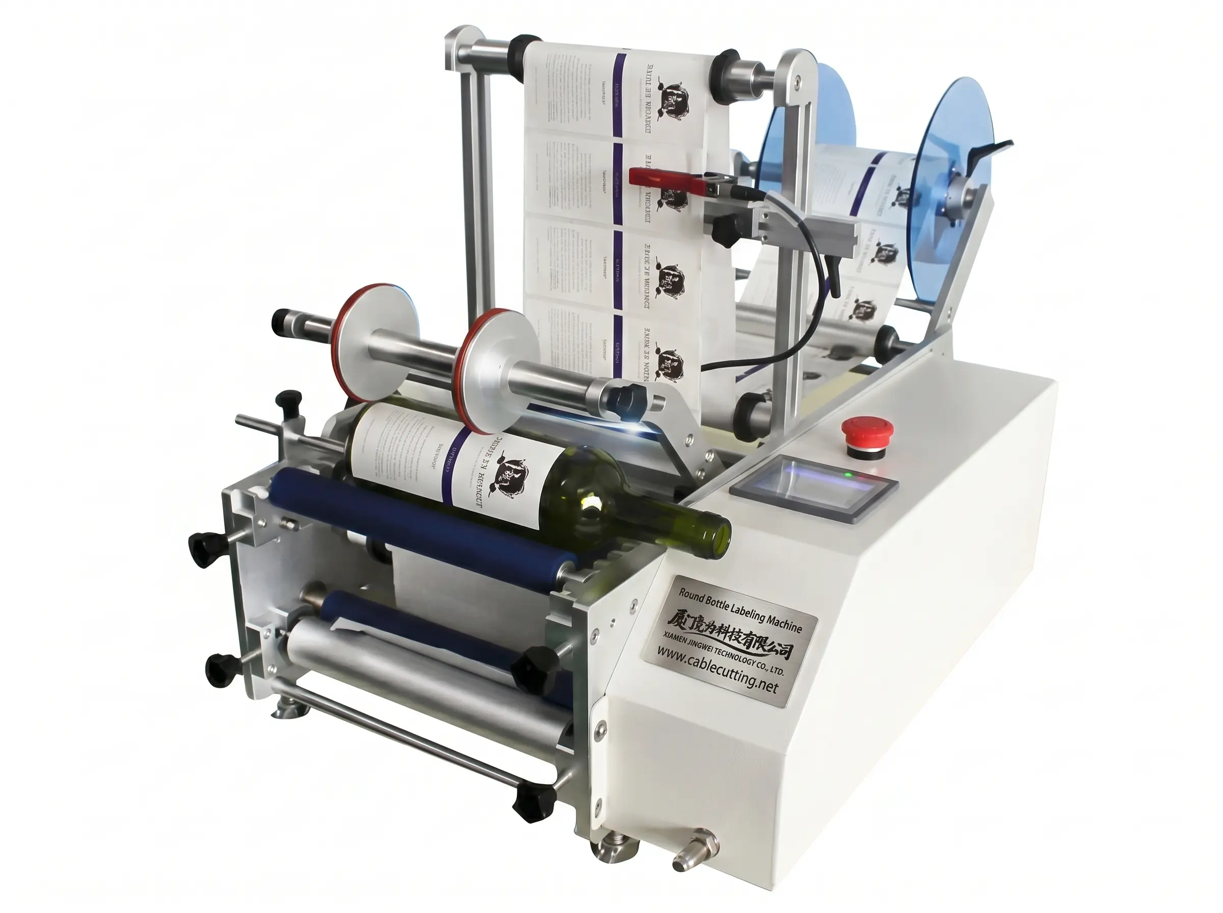 Máquina Rotuladora Semiautomática para Garrafas Redondas WPM-7160
