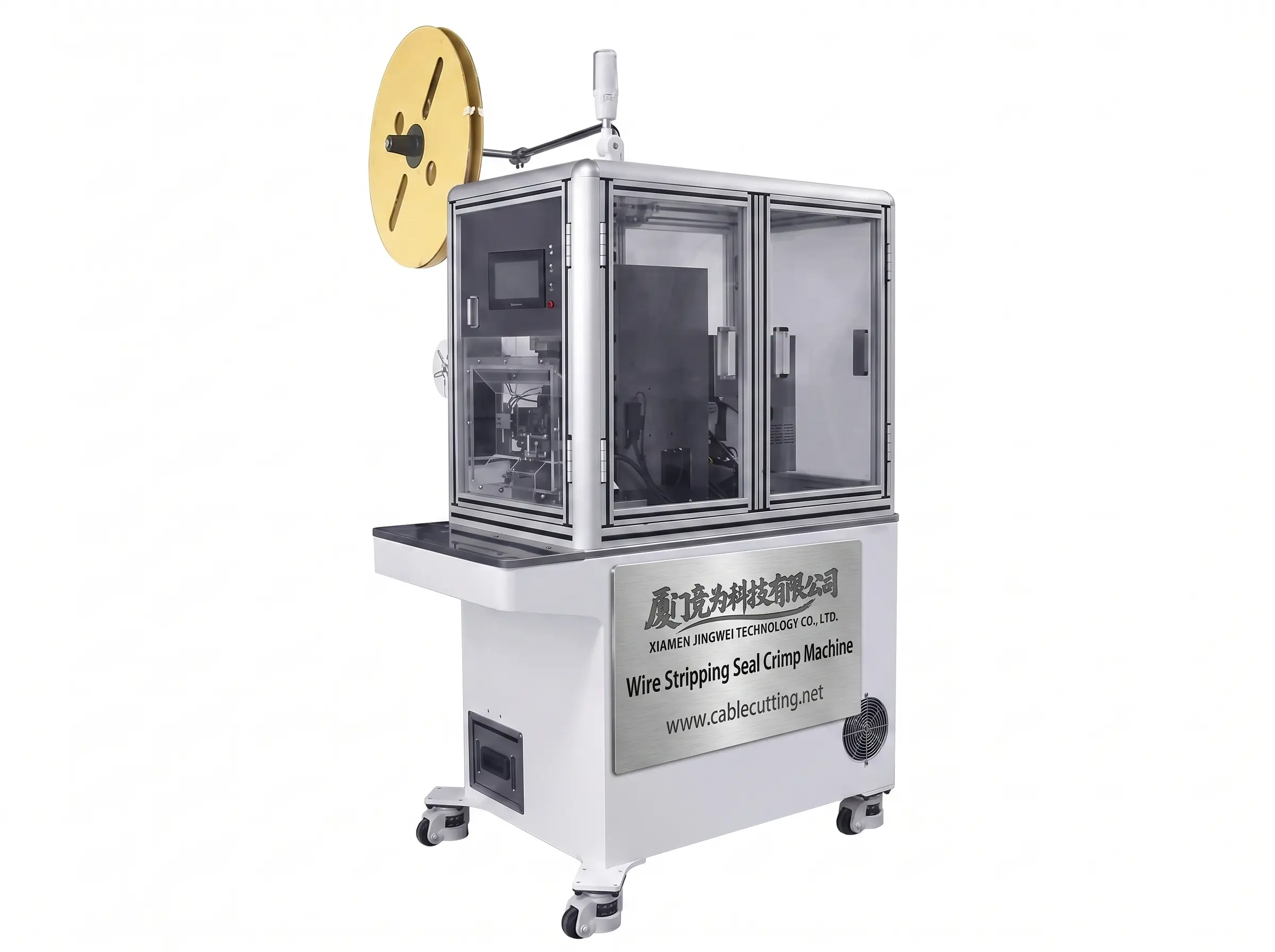 Máquina Semi-Automática de Decapagem, Selagem e Crimpagem de Fios WPM-5030