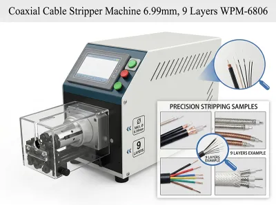 Máquina de Decapagem de Cabos Coaxiais Automática WPM-6806 Thumb