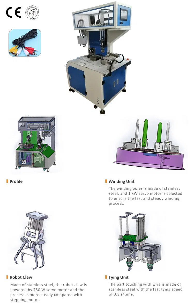 Máquina de amarração de enrolamento de corte de tubo, máquina de amarração automática de enrolamento de corte de tubo, máquina de amarração de bobina de corte de fio, máquina de amarração de enrolamento de corte de cabo
