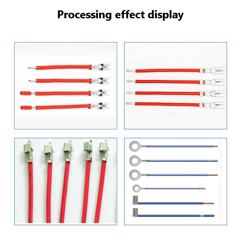  Máquina automática de crimpagem e torção de decapagem de cabos, esta máquina de crimpagem automática