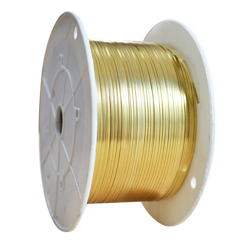 Fita de cobre para máquina de emenda, correia de cobre para máquina de junta de conexão de fio, tiras de cobre friso pressionando latão H65 