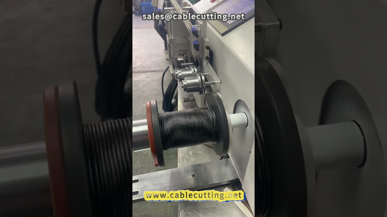 Máquina Automática de Enrolamento com Contador de Metros #MáquinaDeEnrolamento #Bobina #ProcessamentoDeFios #ChicotesElétricos