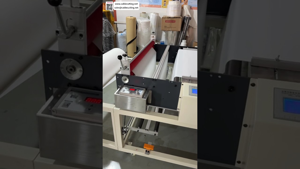 Cortador de Bobina para Folha Premium para Papel, Filme Plástico e Tecido Não Tecido - Configuração de Fabricação
