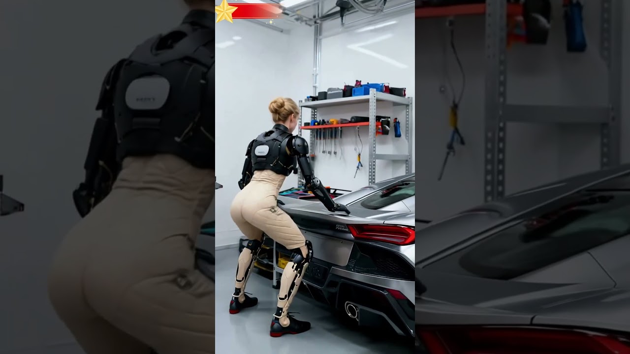 Android Avançado Coloca Supercarro à Prova | Robótica e Tecnologia Futurista #Android #FicçãoCientífica #TecnologiaFuturista #Robótica #Supercarro #Ciborgue