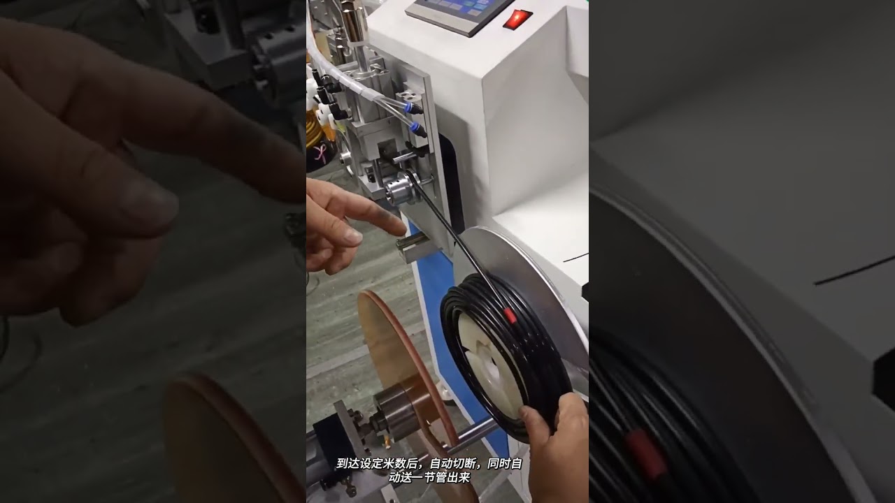 Máquina Automática para Tubo de Irrigação por Gotejamento: Medição, Classificação, Corte e Bobinagem | Economia de Mão de Obra #fábrica