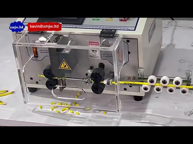 Máquina Automática de Corte e Decapagem de Cabos de Cobre Totalmente Elétrica com Tela Touch