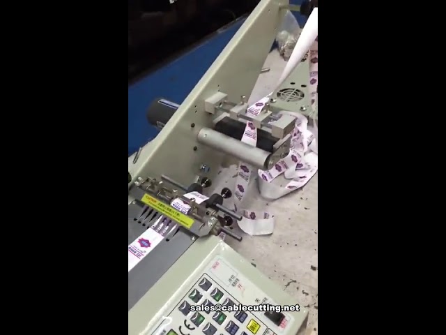 Máquina automática de corte de etiquetas e fitas | Cortadora industrial de alta precisão