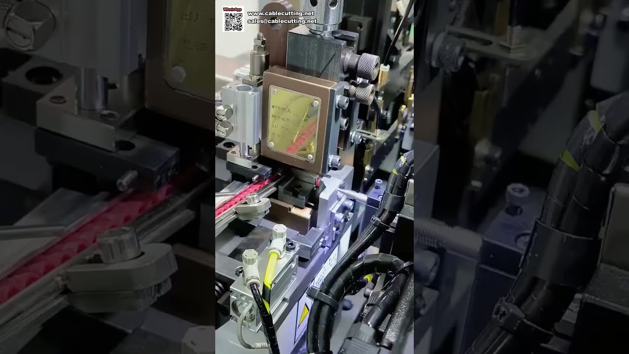 Máquina Automática de Crimpagem de Terminais Soltos com Alimentador Vibratório para Processamento de Fios