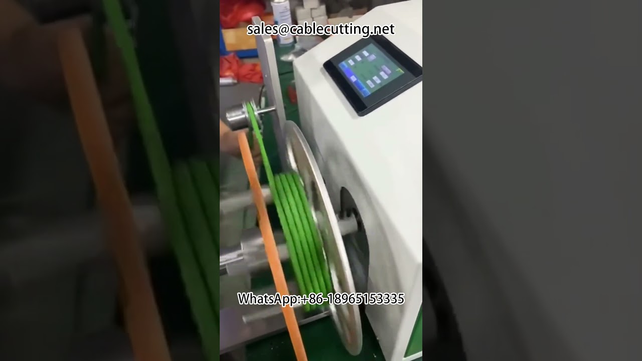 Máquina de Bobinagem Automática para Fios e Cabos de Dados #fios #cabos #bobinagem
