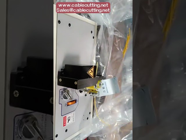 Máquina de Corte de Fios e Tubos 200W Computadorizada | Cortador de Mangas para Desencapar Cabos com 2 Rodas