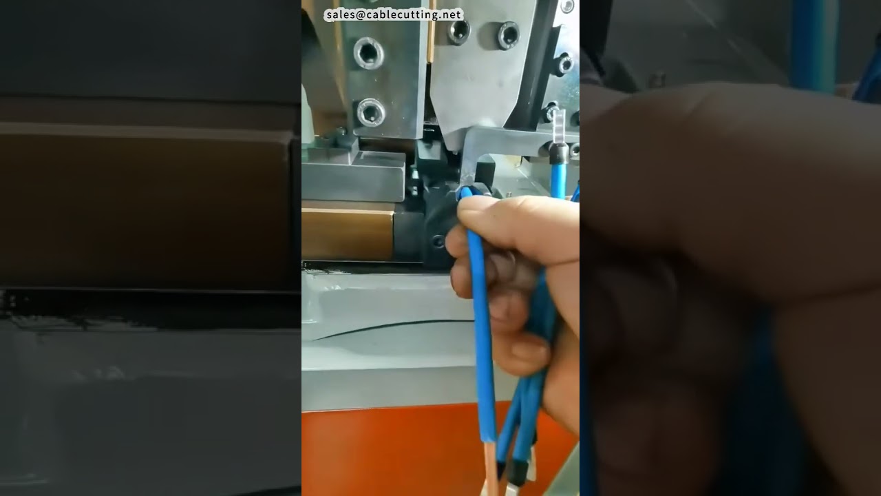 Máquina de Crimpagem de Terminais de Tubo de Grande Calibre com Alimentador Vibratório | Automação Industrial