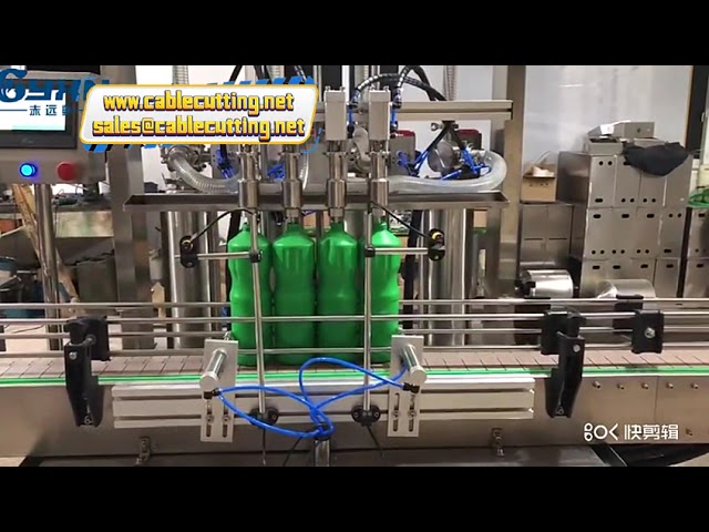 Máquina Enchedora de Pistão 1-4-6 Cabeças para Suco, Sabão, Detergente e Cosméticos