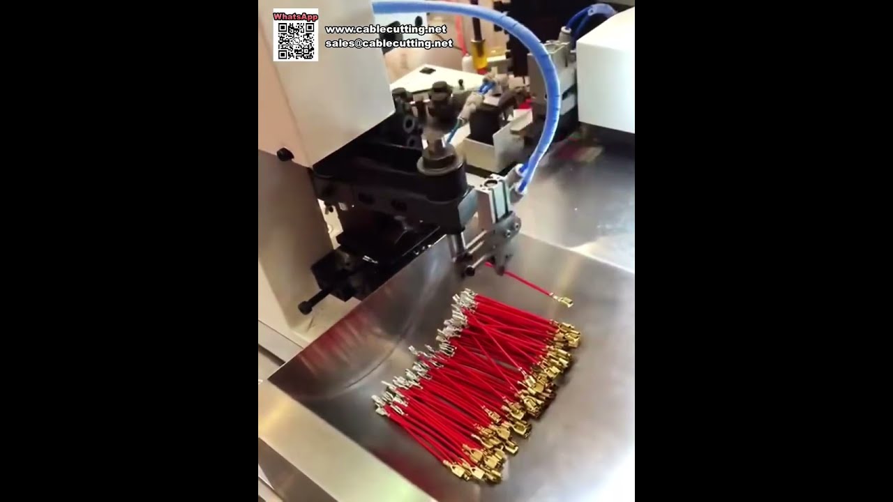Máquina de Crimpagem Automática Dupla Cabeça com Configuração Rápida e Processamento Ágil de Cabos