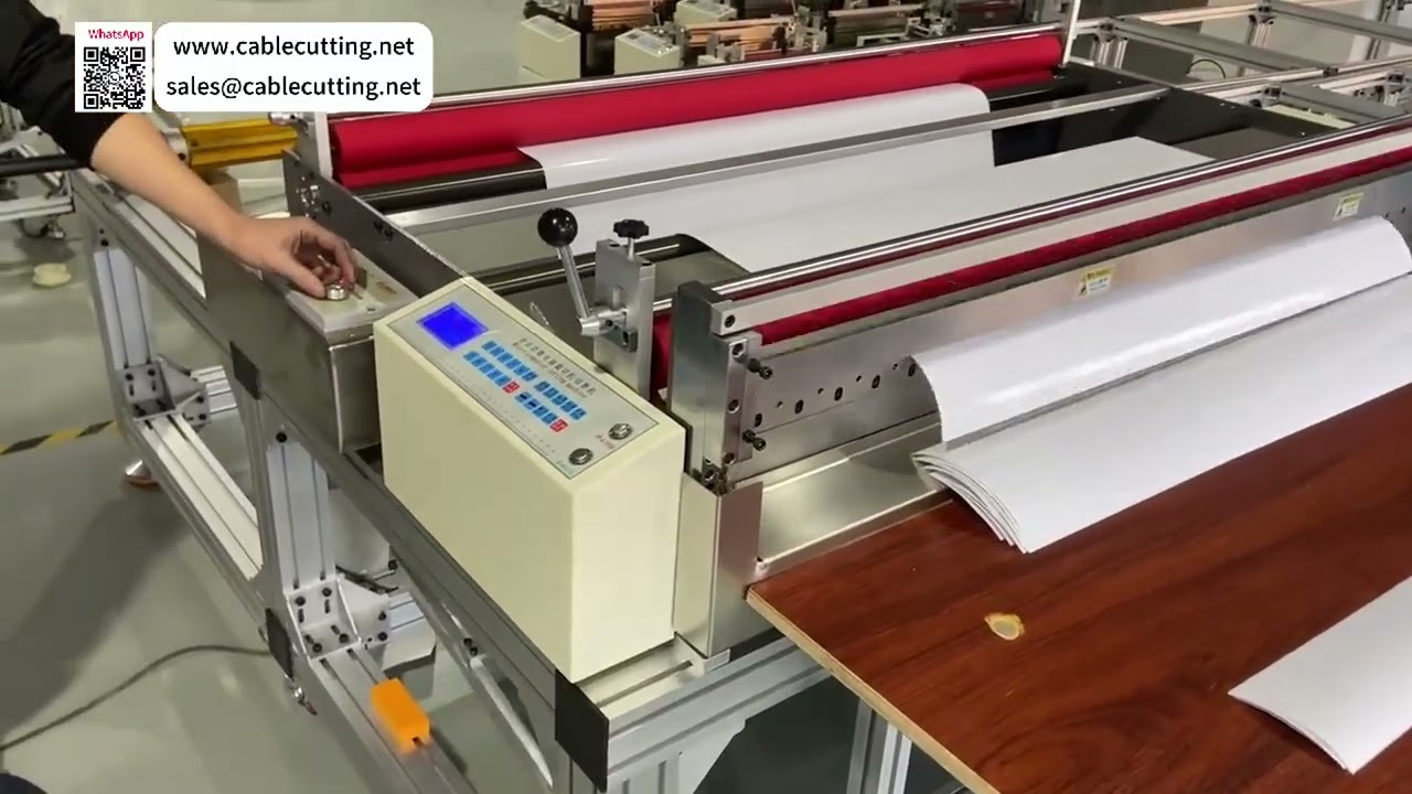 Conjunto de Ferramentas de Corte Transversal de Grande Formato Modelo 1400 com Saída Automática para Processamento de Bobinas