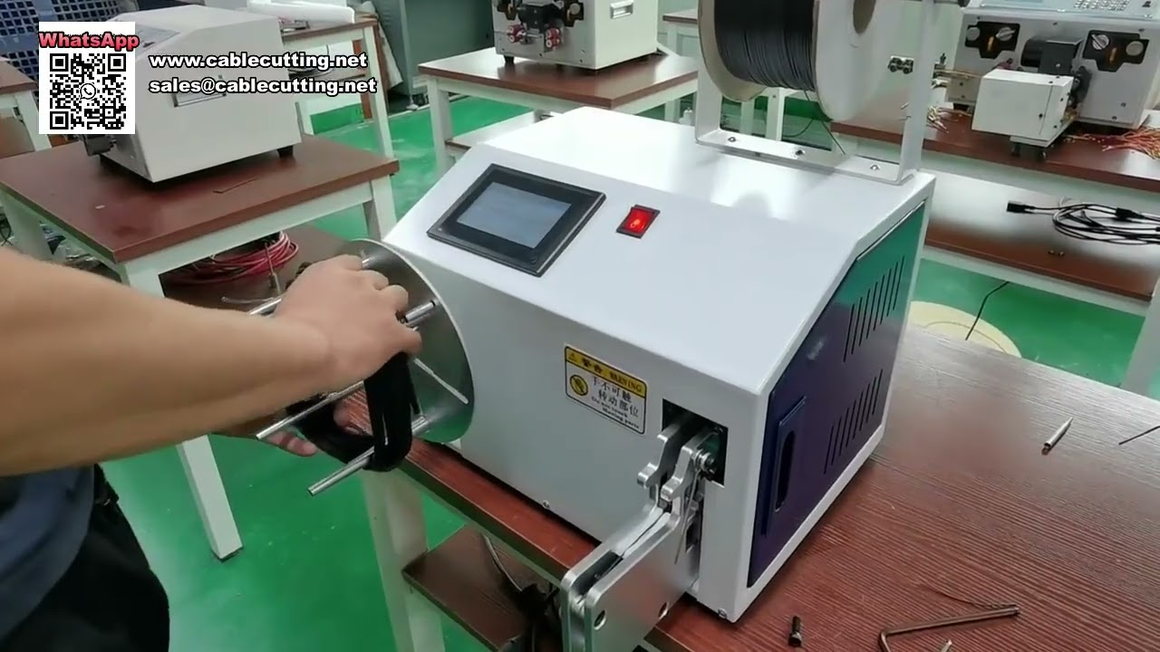 Máquina de Enrolar e Amarrar Modelo 530 para Cabos de 3 Metros – Processamento Rápido de Fios