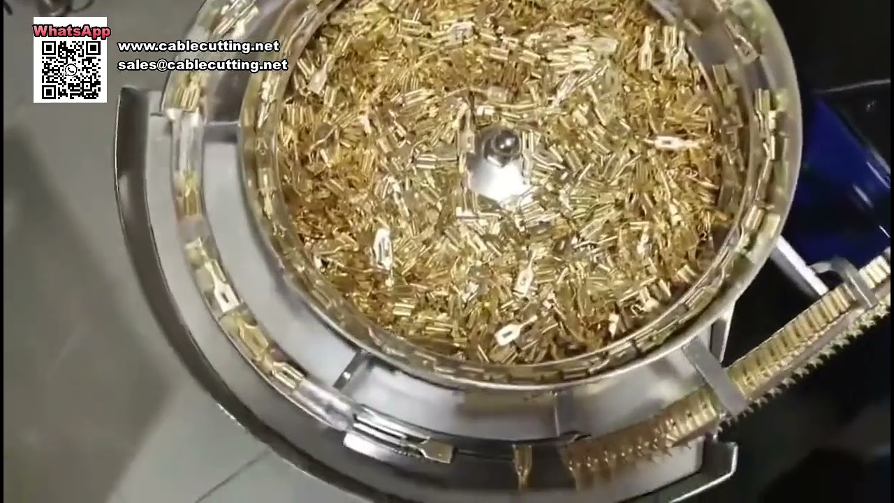 Máquina de Crimpagem de Terminais Soltos com Alimentador Vibratório para Processamento Automático de Fios em Alta Velocidade