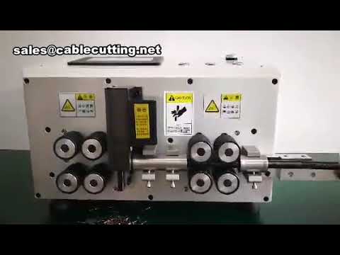 Máquina Automática de Corte e Descascamento de Cabos Grossos | Alta Eficiência Industrial